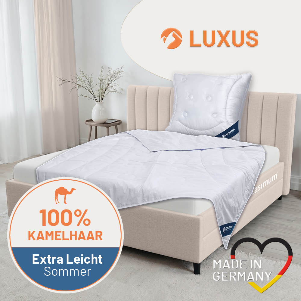Kamelhaardecke »LUXUS« – 100% Kamelhaar für ein luxuriöses Schlaferlebnis
