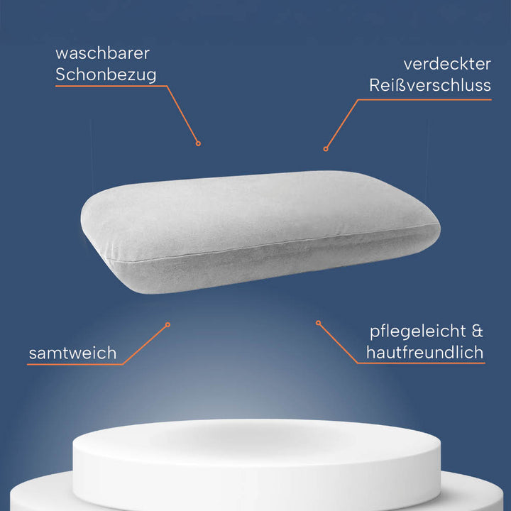 Schonbezüge Doppelpack »GRAU« für Nackenkissen »COMFORT«