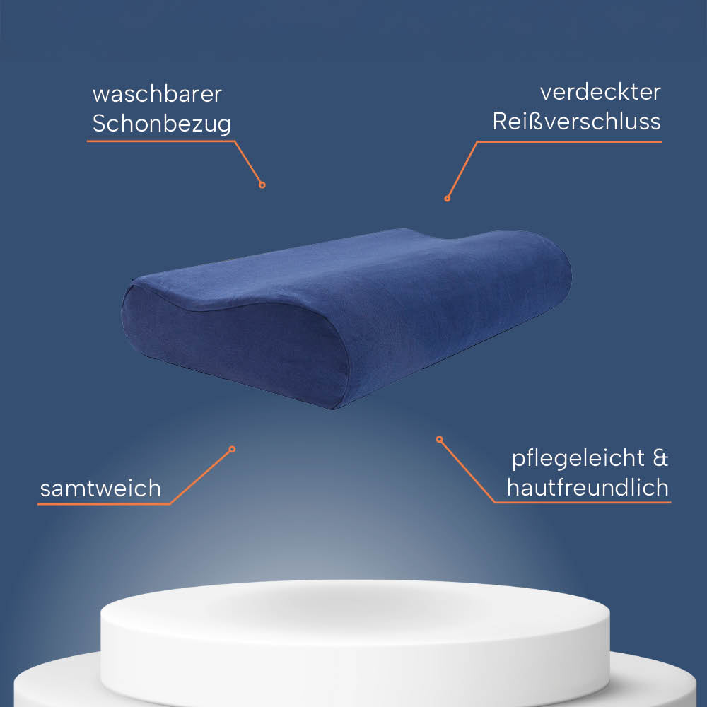 Schonbezüge Doppelpack »BLAU« für Orthopädisches Nackenkissen »ERGO VARIO«