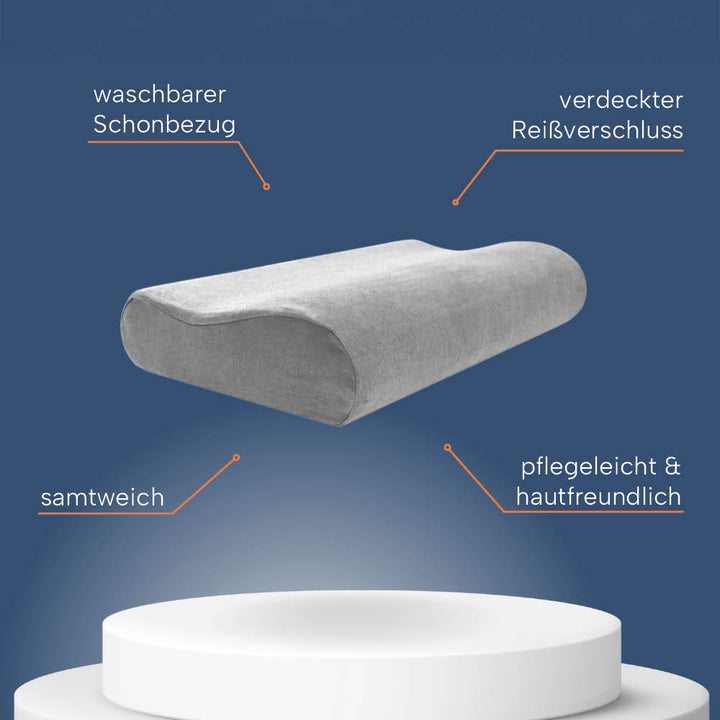 Schonbezüge Doppelpack »GRAU« für Orthopädisches Nackenkissen »ERGO VARIO«