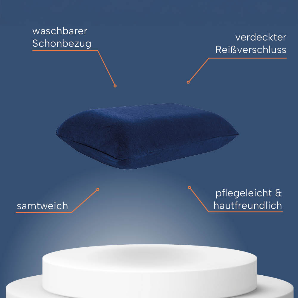 Schonbezüge Doppelpack »BLAU« für Reisekissen »SUPER TRAVEL«