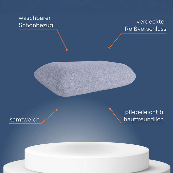 Schonbezüge Doppelpack »GRAU« für Reisekissen »SUPER TRAVEL«