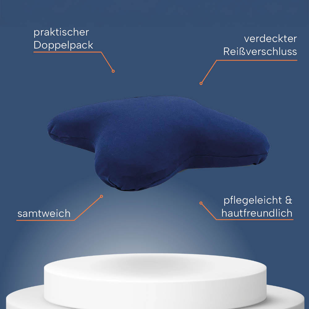 Schonbezüge Doppelpack »BLAU« für Schmetterlingskissen »BUTTERFLY«