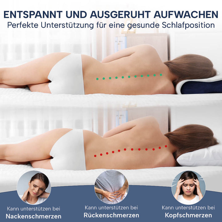 Schmetterlingskissen »BUTTERFLY«, Memory Foam, sehr gute Ergonomie, zertifiziert vom Institut für Gesundheit &amp; Ergonomie