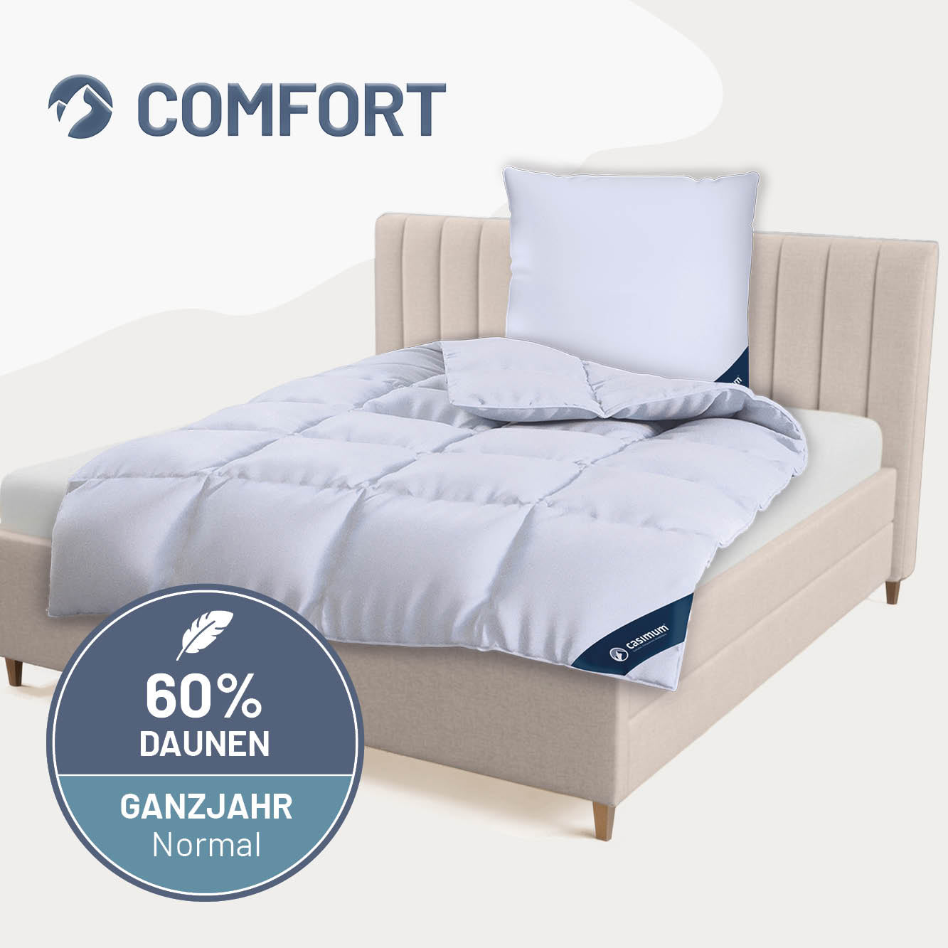 Daunendecke »COMFORT« – 60% Daunen, 40% Federn