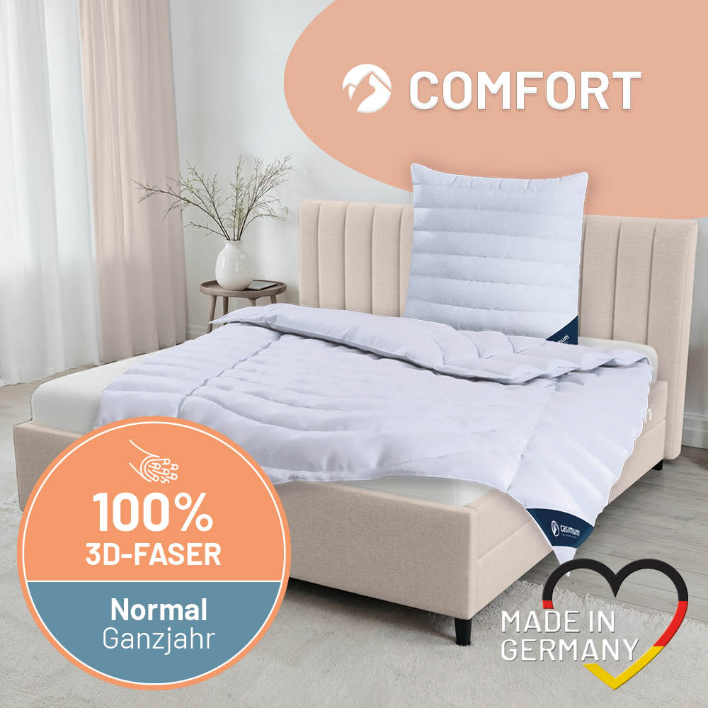 Faserdecke »COMFORT« – 100% Polyester mit luftiger 3D-Hohlfaser für erholsame Nächte