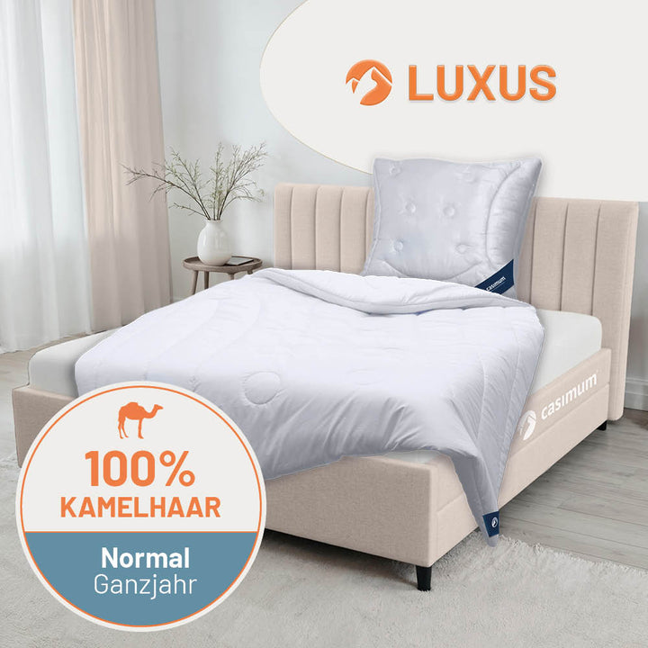 Kamelhaardecke »LUXUS« – 100% Kamelhaar für ein luxuriöses Schlaferlebnis