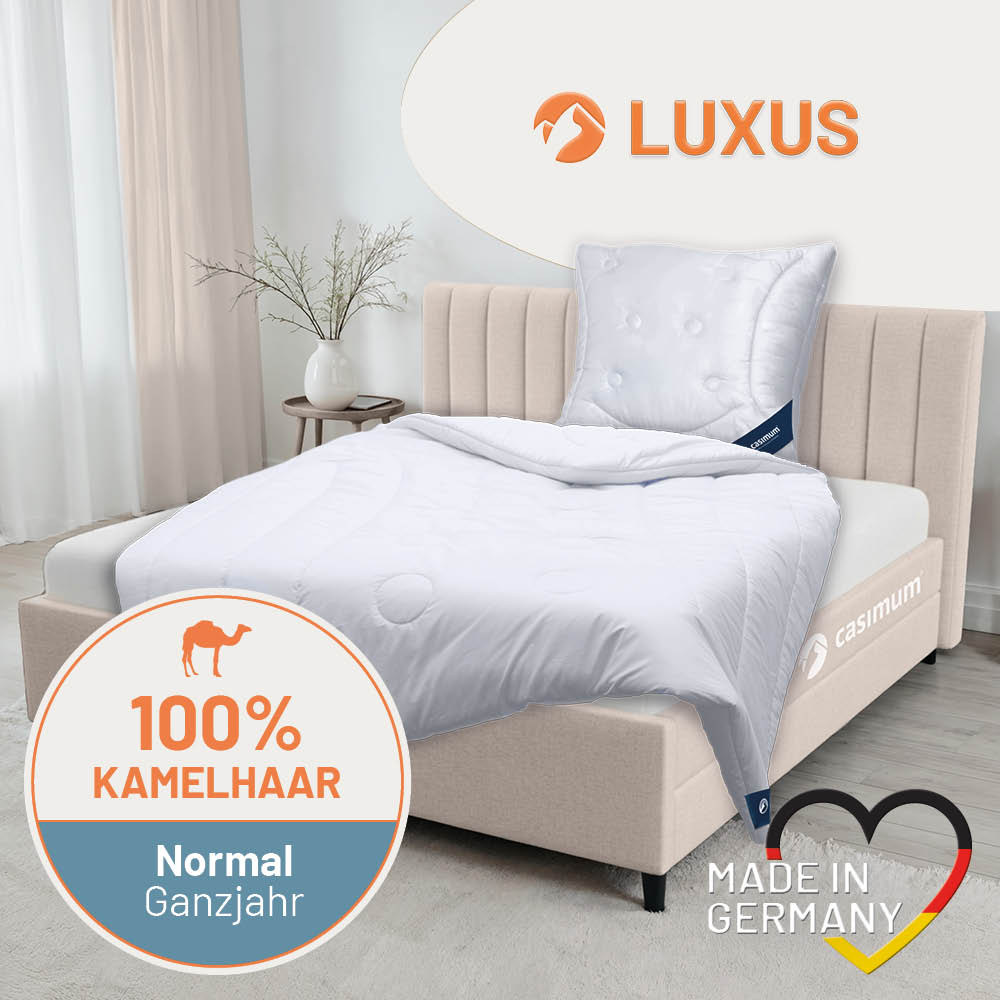 Kamelhaardecke »LUXUS« – 100% Kamelhaar für ein luxuriöses Schlaferlebnis