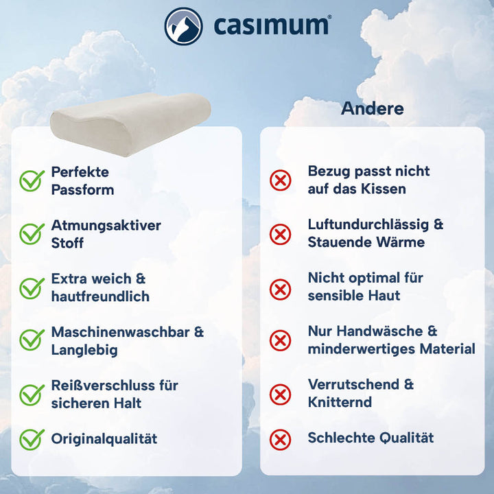 Schonbezüge Doppelpack »BEIGE« für Orthopädisches Nackenkissen »ERGO VARIO«