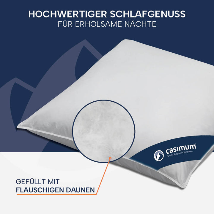 Feder- und Daunenkissen »COMFORT« – 85% Federn, 15%, Klasse 1, Downpass, hergestellt in Deutschland