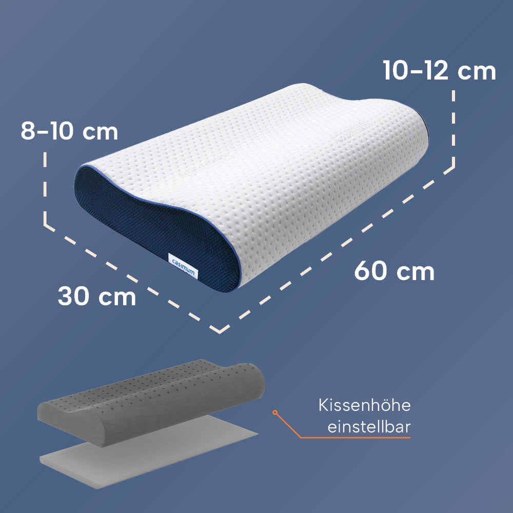 Orthopädisches Nackenkissen »ERGO VARIO«, Memory Foam, für beste Nackenunterstützung, zertifiziert vom Institut für Gesundheit & Ergonimie