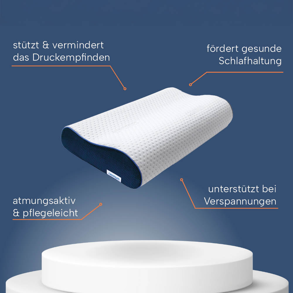 Orthopädisches Nackenkissen »ERGO VARIO«, Memory Foam, für beste Nackenunterstützung, zertifiziert vom Institut für Gesundheit & Ergonimie