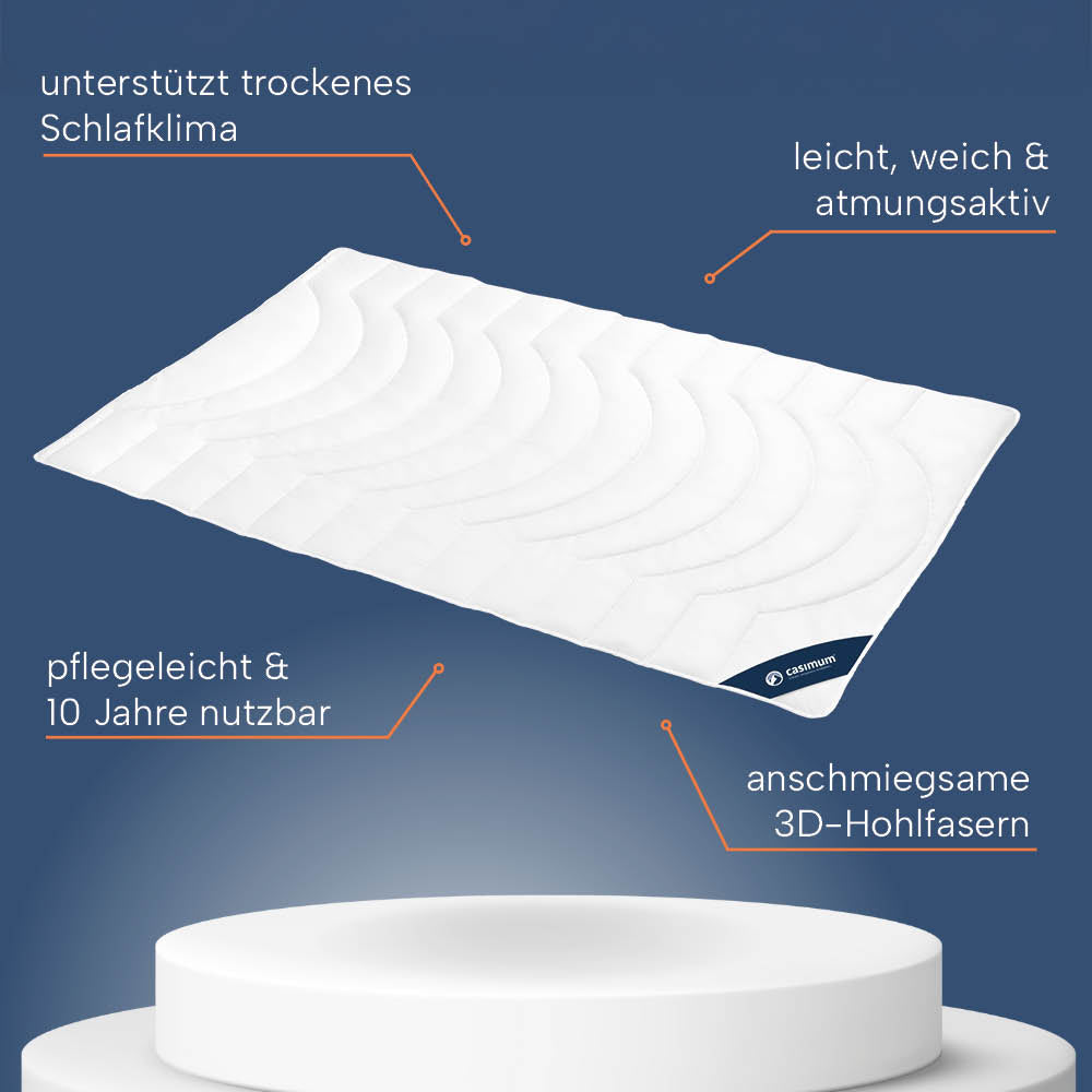 Faserdecke »COMFORT« – 100% Polyester mit luftiger 3D-Hohlfaser für erholsame Nächte