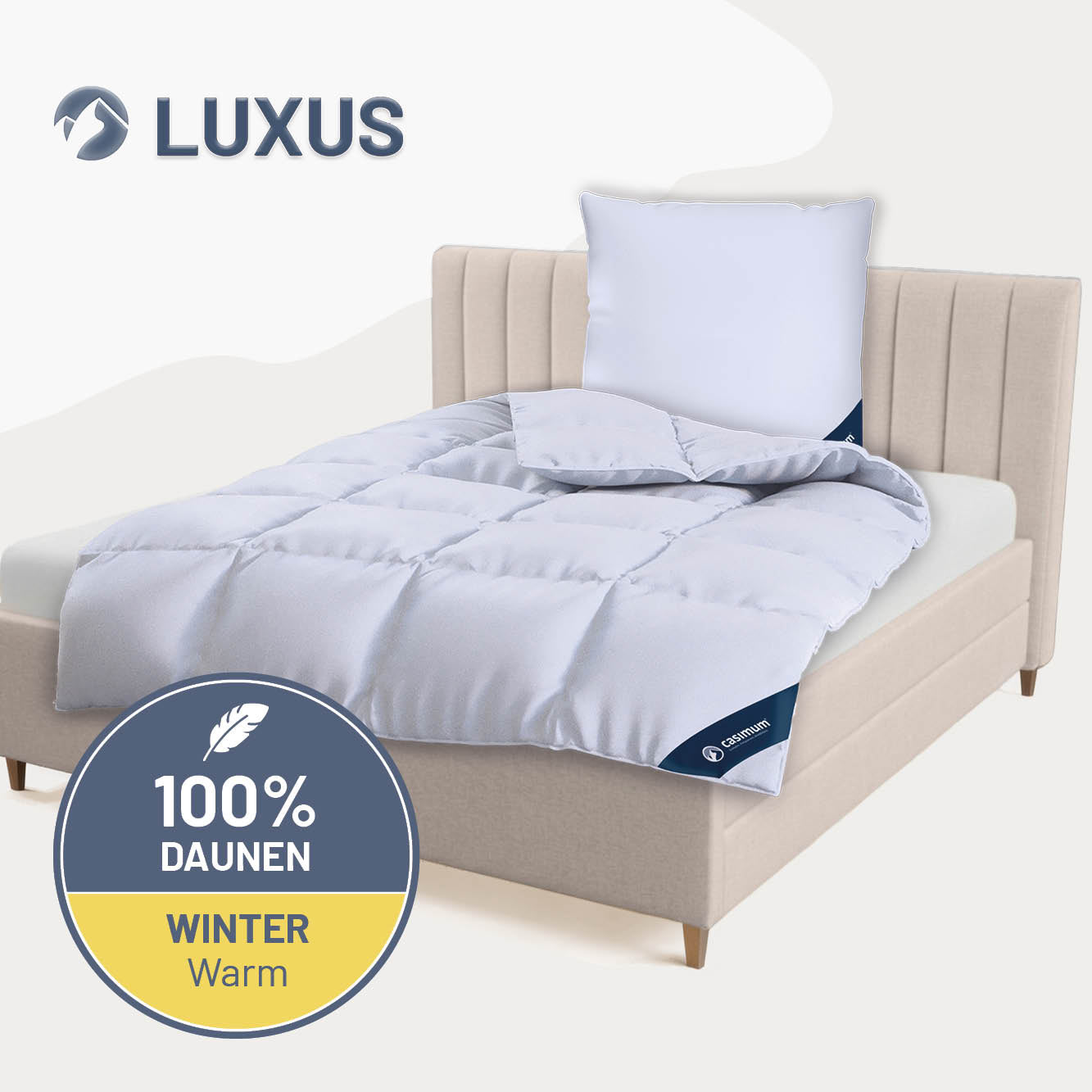 Daunendecke »LUXUS« – 100% Daunen