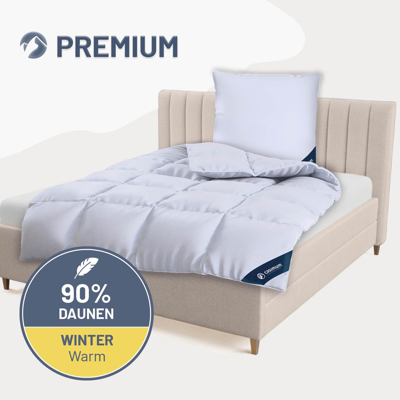 Daunendecke »PREMIUM« – 90% Daunen, 10% Federn