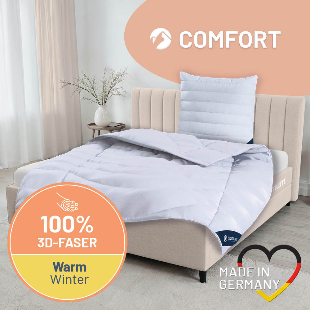 Faserdecke »COMFORT« – 100% Polyester mit luftiger 3D-Hohlfaser für erholsame Nächte