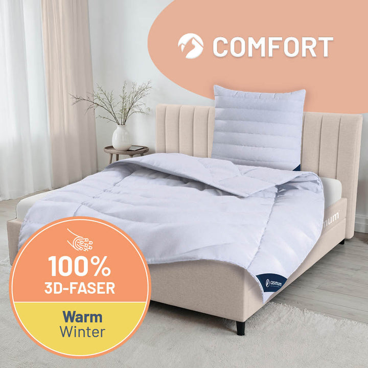 Faserdecke »COMFORT« – 100% Polyester mit luftiger 3D-Hohlfaser für erholsame Nächte