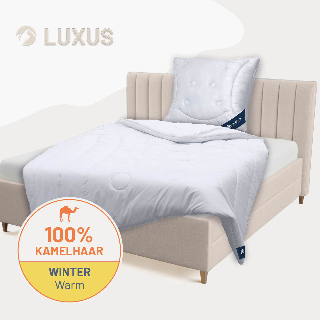 Kamelhaardecke »LUXUS« – 100% Kamelhaar