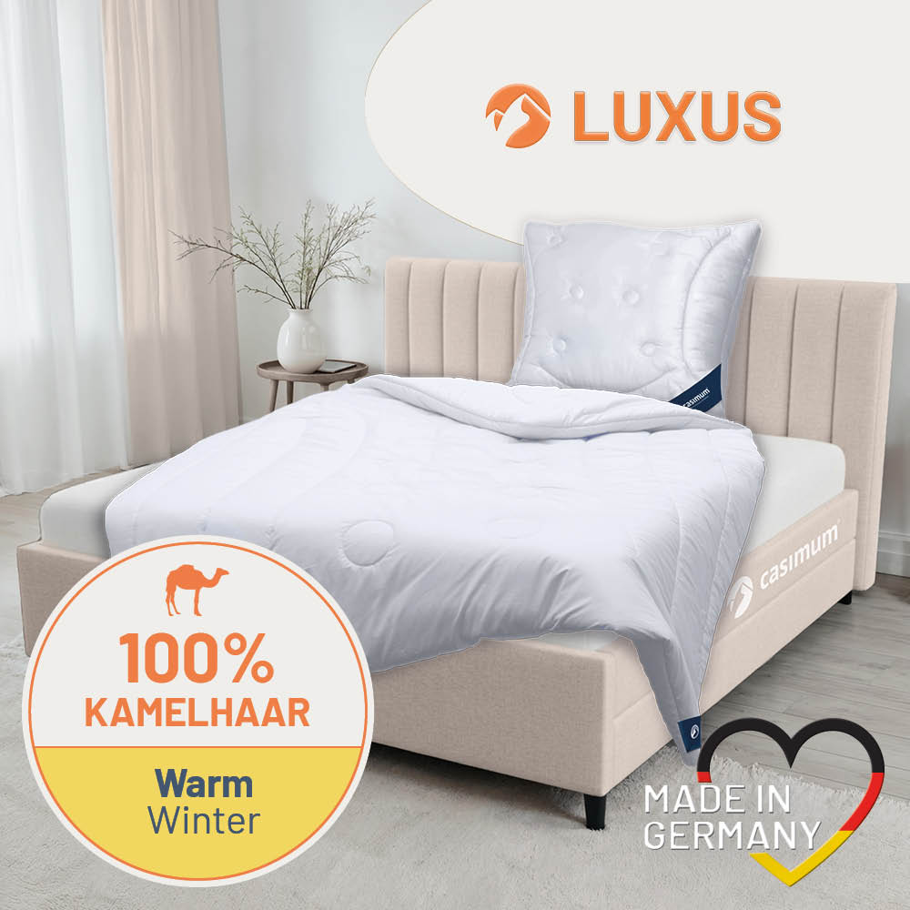 Kamelhaardecke »LUXUS« – 100% Kamelhaar für ein luxuriöses Schlaferlebnis