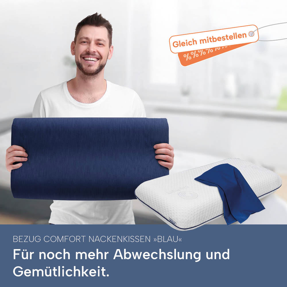 Schonbezüge Doppelpack »GRAU« für Nackenkissen »COMFORT«