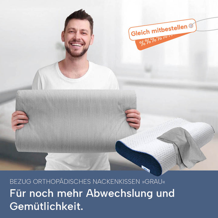 Schonbezüge Doppelpack »BLAU« für Orthopädisches Nackenkissen »ERGO VARIO«