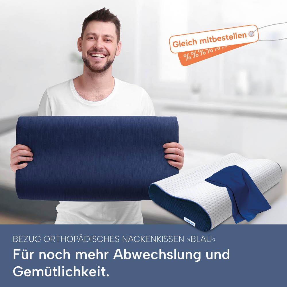 Schonbezüge Doppelpack »GRAU« für Orthopädisches Nackenkissen »ERGO VARIO«