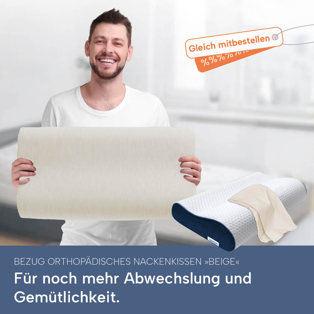 Schonbezüge Doppelpack »WEISS« für Orthopädisches Nackenkissen »ERGO VARIO«