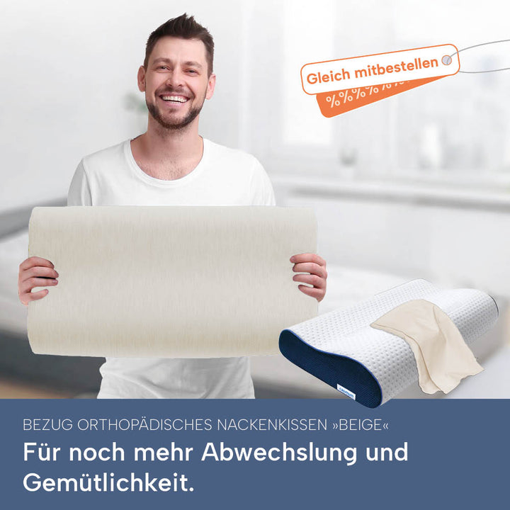 Schonbezüge Doppelpack »WEISS« für Orthopädisches Nackenkissen »ERGO VARIO«