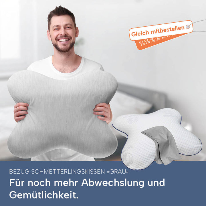 Schonbezüge Doppelpack »BLAU« für Schmetterlingskissen »BUTTERFLY«