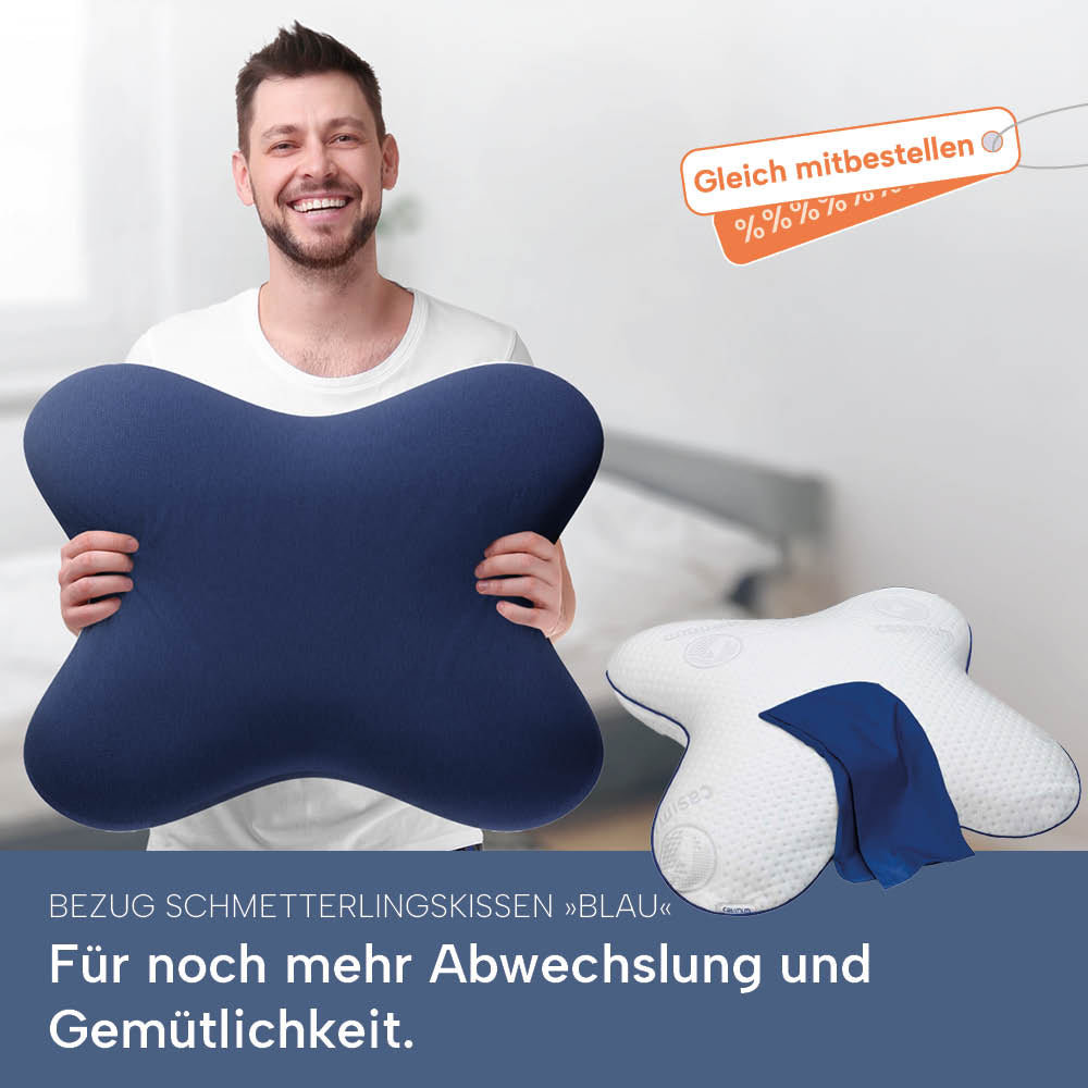 Schonbezüge Doppelpack »GRAU« für Schmetterlingskissen »BUTTERFLY«