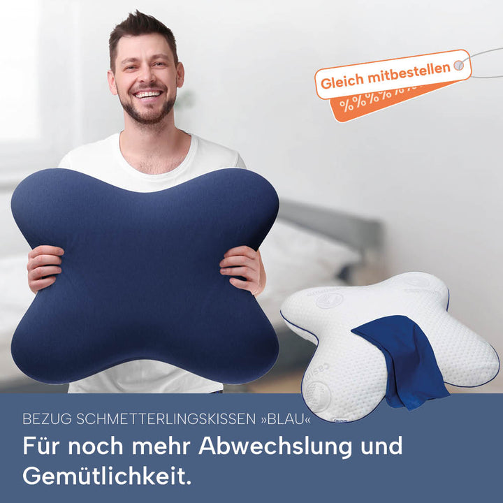 Schonbezüge Doppelpack »GRAU« für Schmetterlingskissen »BUTTERFLY«