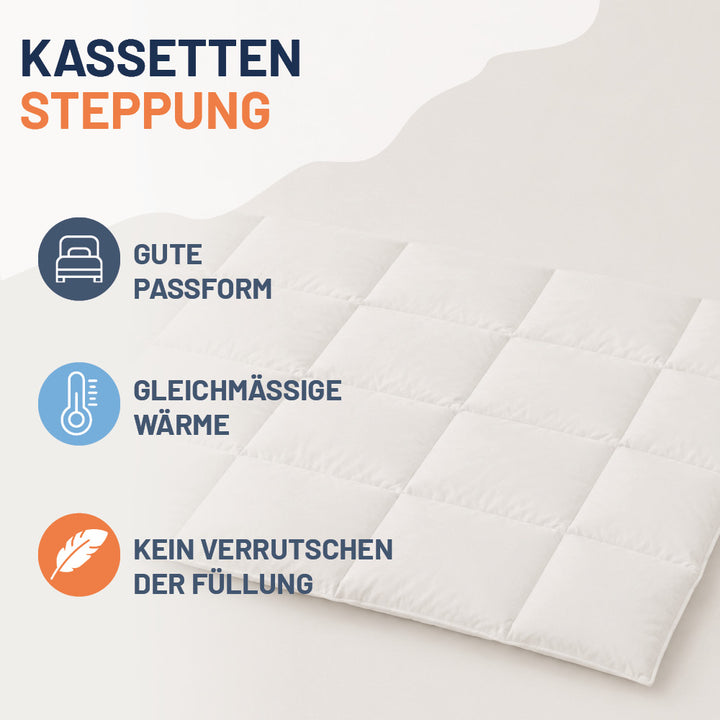 Daunendecke »LUXUS« – 100% Daunen