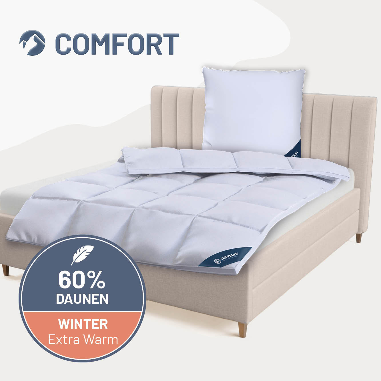 Daunendecke »COMFORT« – 60% Daunen, 40% Federn
