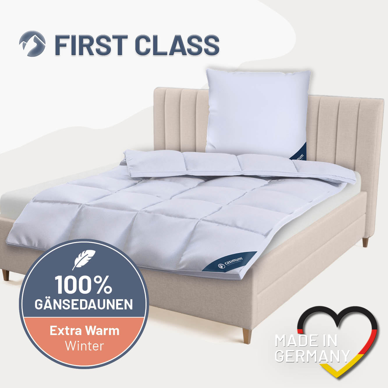 Gänsedaunendecke »FIRST CLASS« – 100% Gänsedaunen
