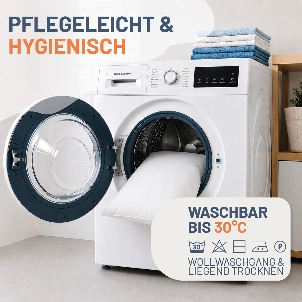 3-Kammer-Kamelhaarkissen »LUXUS« – 100% Kamelhaar (Außen)