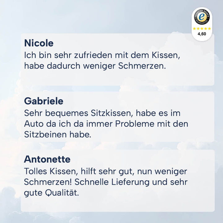 Orthopädisches Sitzkissen »RELIEF«, Memory Foam, für gesundes und ergonomisches Sitzen