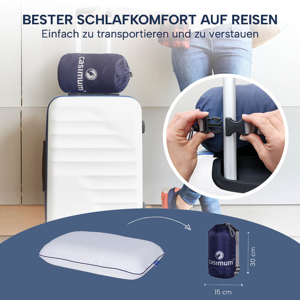 Reisekissen »SUPER TRAVEL«, Memory Foam, für bequemen Schlaf auf Reisen