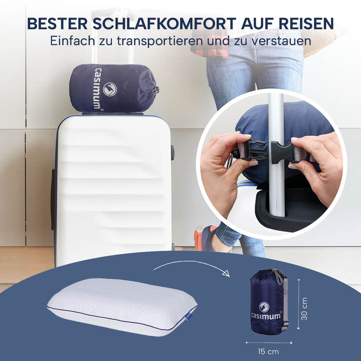 Reisekissen »SUPER TRAVEL«, Memory Foam, für bequemen Schlaf auf Reisen