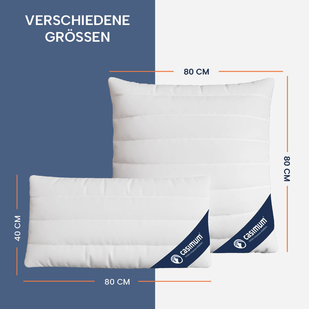 3-Kammer-Faserkissen »COMFORT« – 100% Polyester mit 3D-Hohlfaser für erholsame Nächte