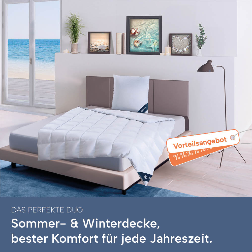 Winterdaunendecke »LUXUS« – Polarwarm, 100% Daunen, Klasse 1, Downpass, hergestellt in Deutschland