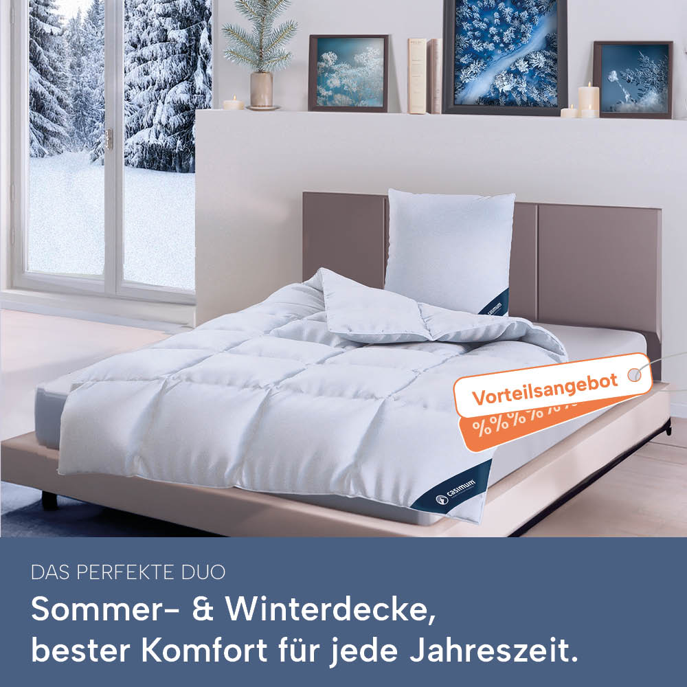 Sommergänsedaunendecke »FIRST CLASS« – 100% Gänsedaunen, Klasse 1, Downpass, hergestellt in Deutschland