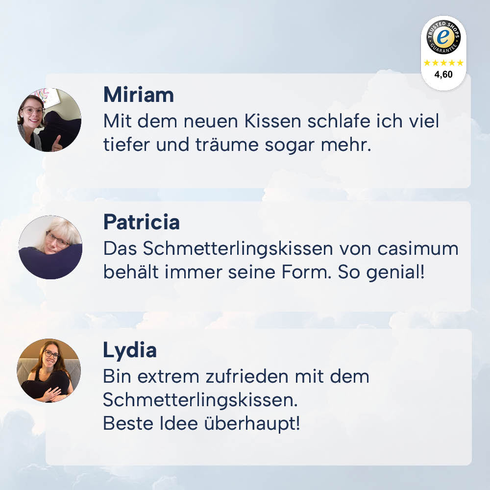 Schmetterlingskissen »BUTTERFLY«, Memory Foam, sehr gute Ergonomie, zertifiziert vom Institut für Gesundheit & Ergonomie